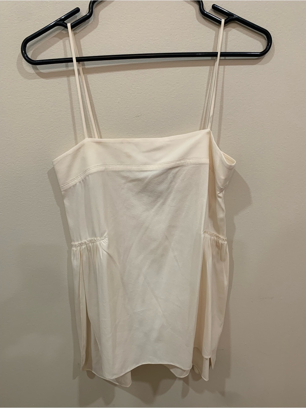 Helmut Lang Cream Silk-Look Cami